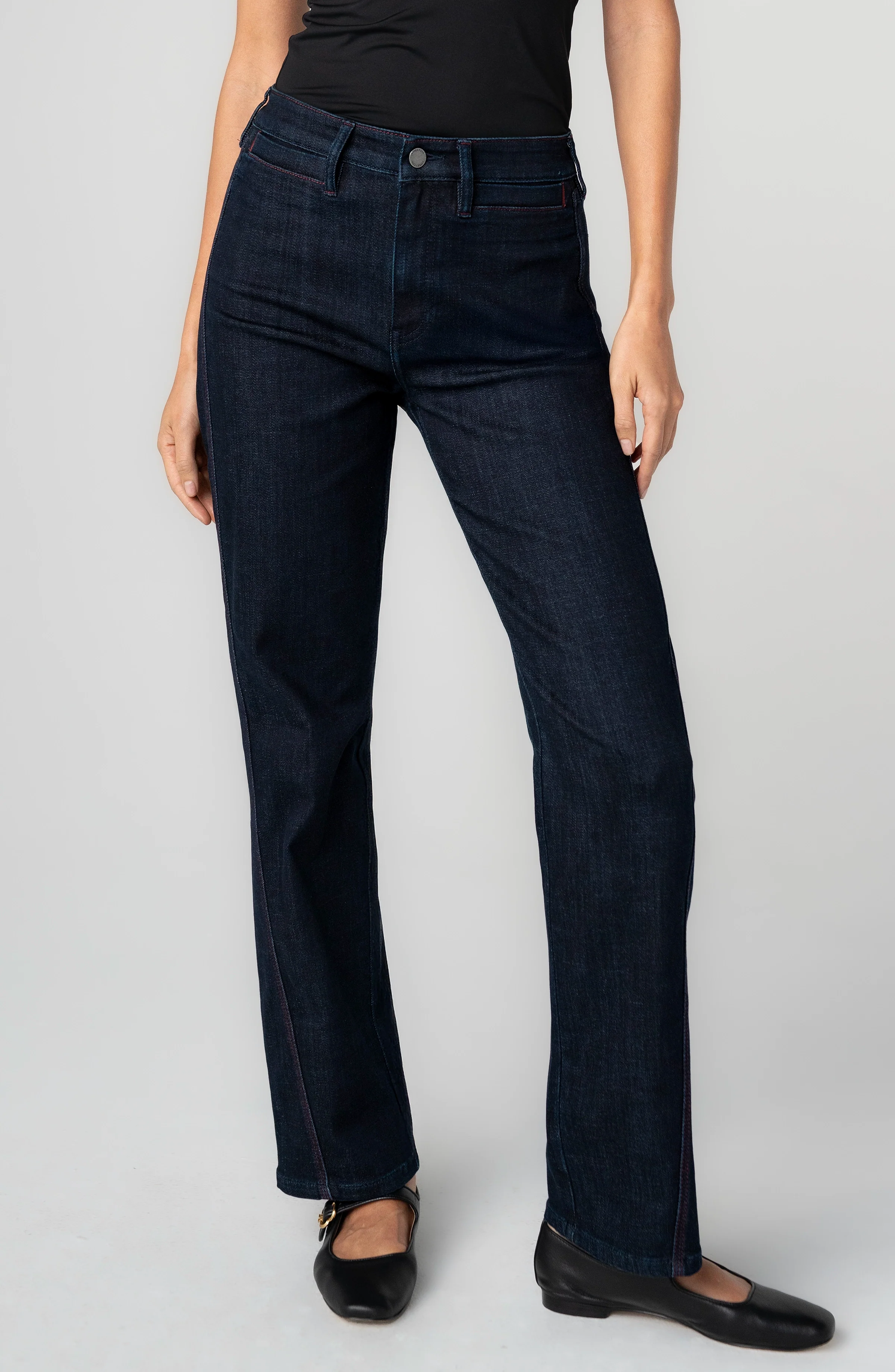 Liverpool Kennedy Coupe droite avec détails de couture latérale