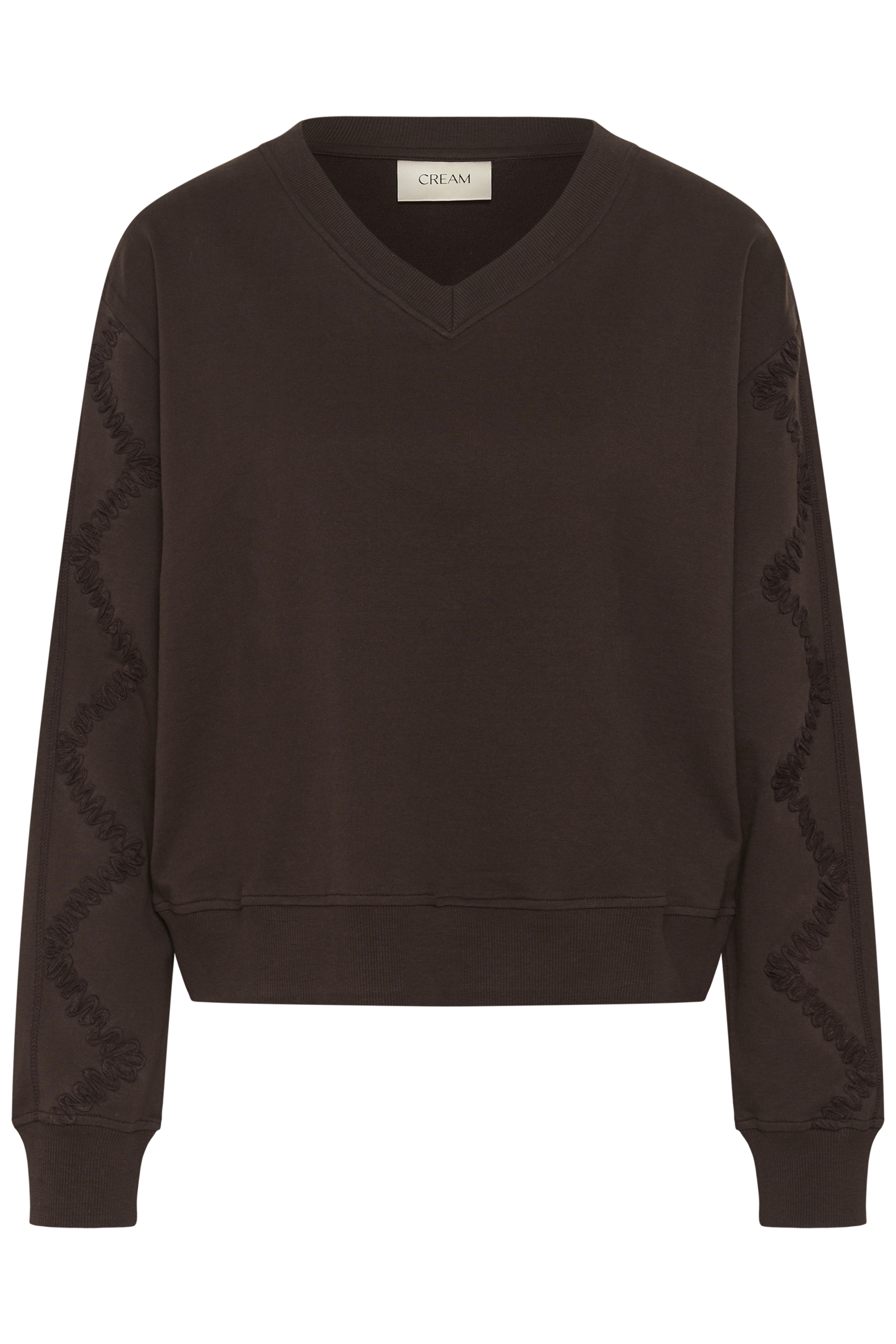 Cream chandail v-neck Septine