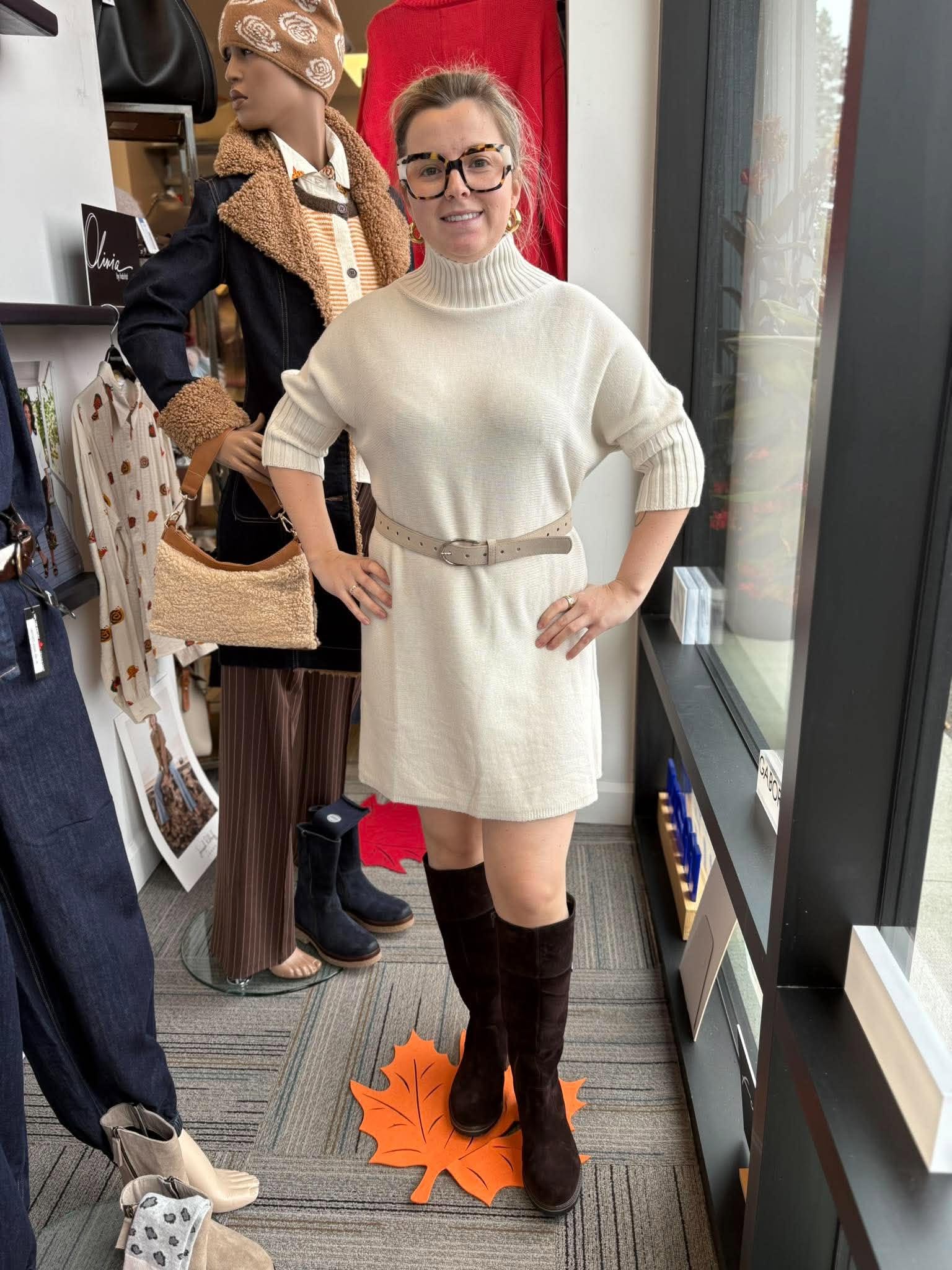 Pistache robe de tricot