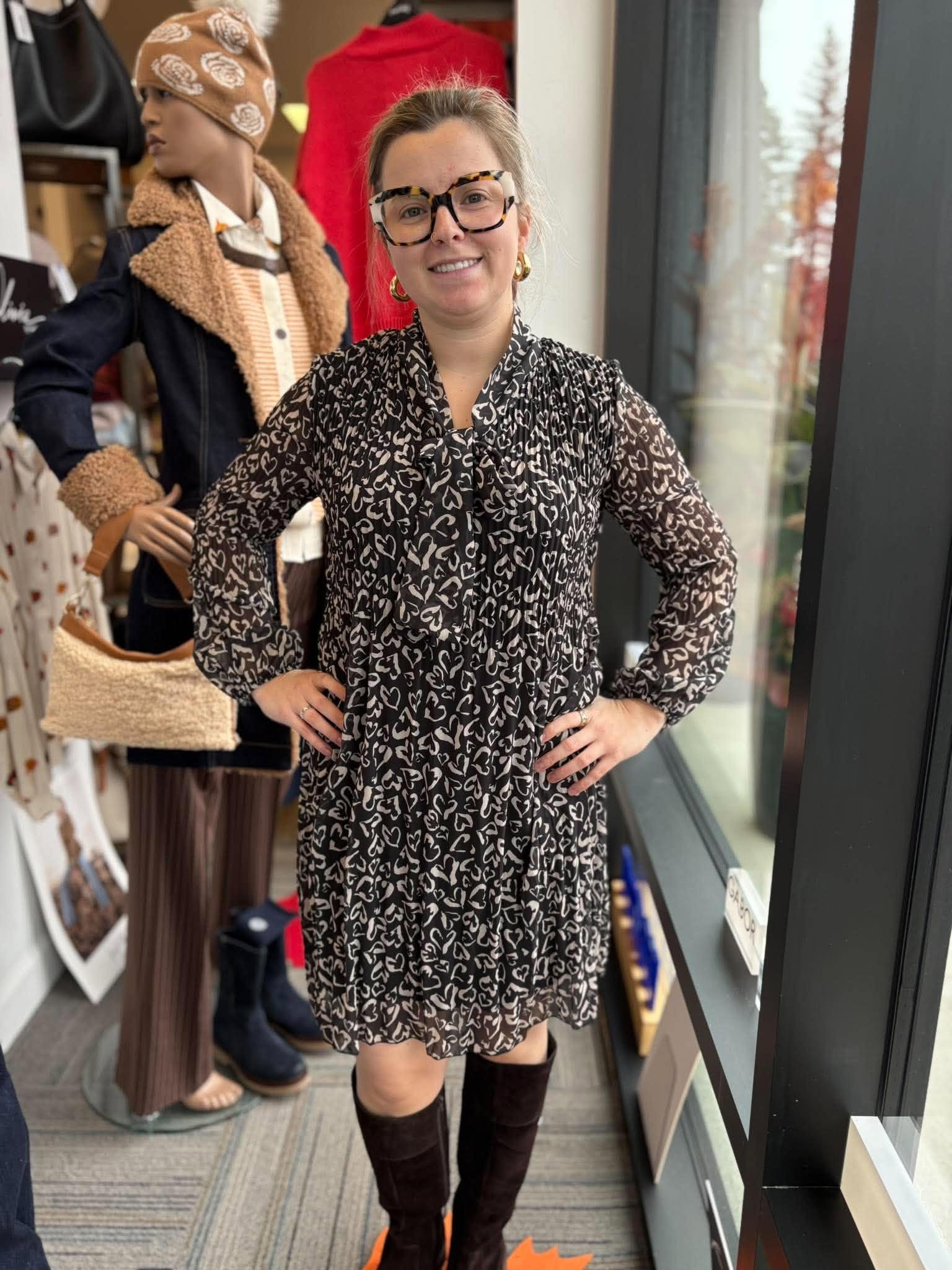 Pistache robe plissé