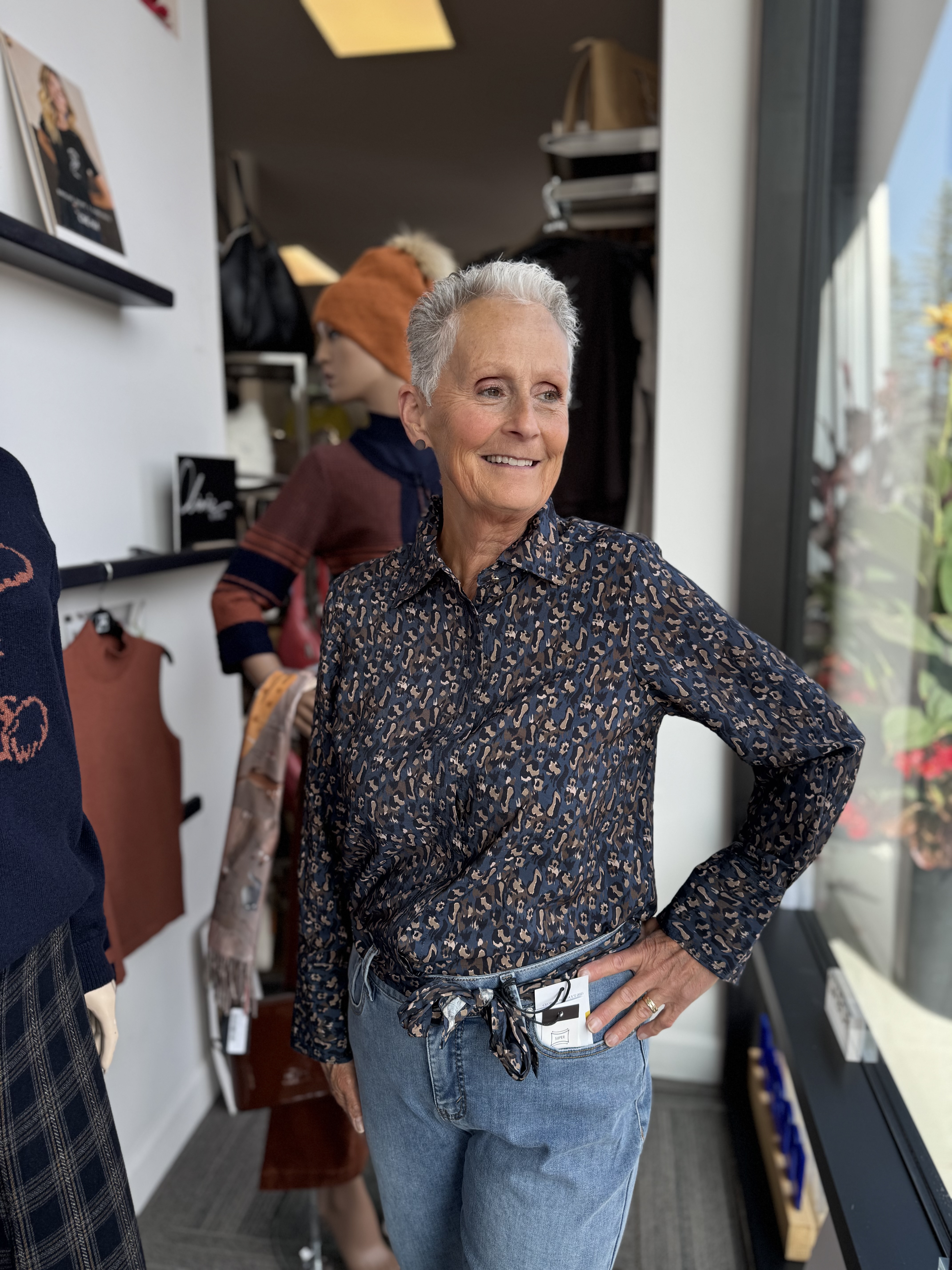 Lois jeans Femme Lynn blouse manches longues imprimée